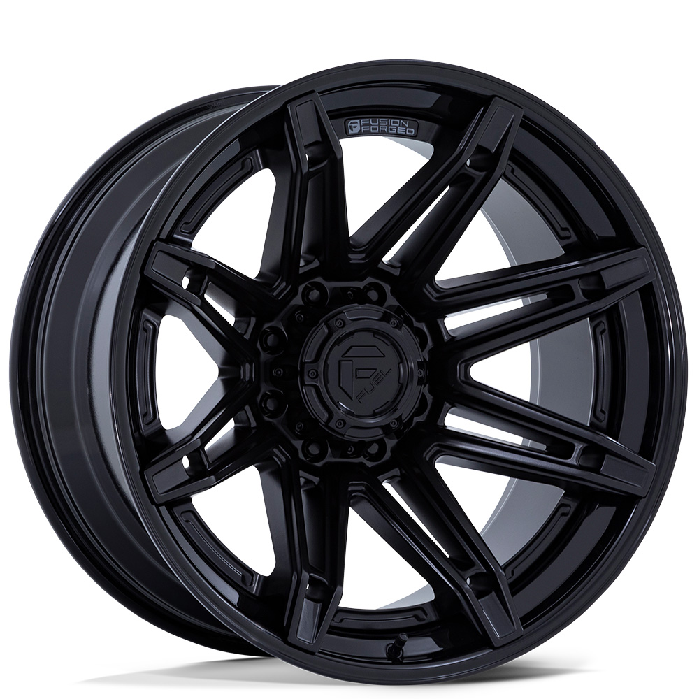 24 Fuel Wheels Fc401mx Brawl Matte Black With Gloss Black Lip Off Road Fusion Forged Rims Fl415 3 4468