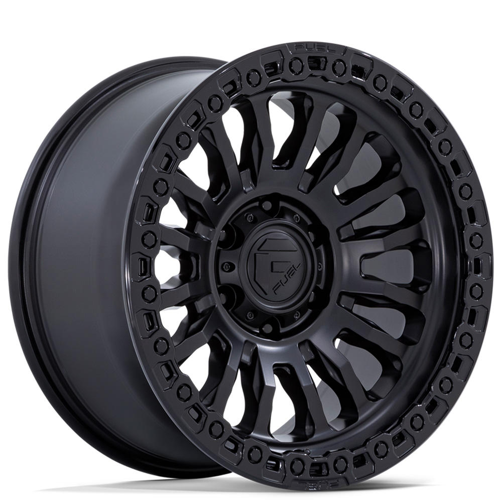 17" Fuel Wheels FC857 Rincon SBL Matte Black with Gloss Black Lip Off-Road Rims