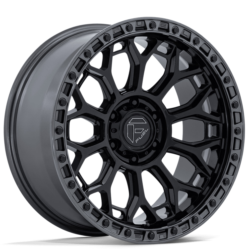 17" Fuel Wheels FC901 Talon Gloss Black with Gunmetal Lip Off-Road Rims
