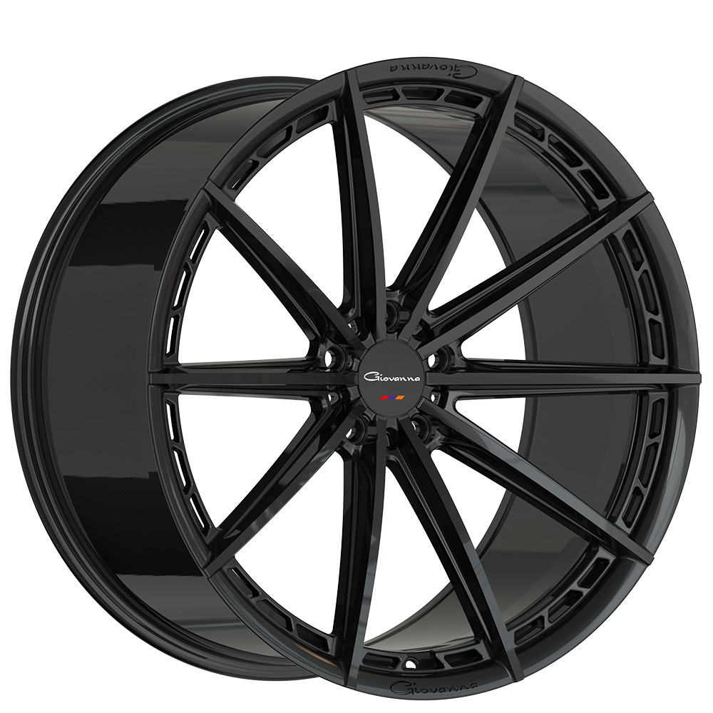 20" Giovanna Wheels Alesanna Gloss Black Flow Formed Rims 