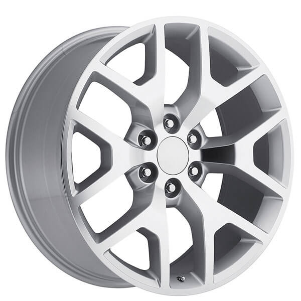 22 Quot 2014 Gmc Sierra Wheels Silver Machine Oem Replica Rims