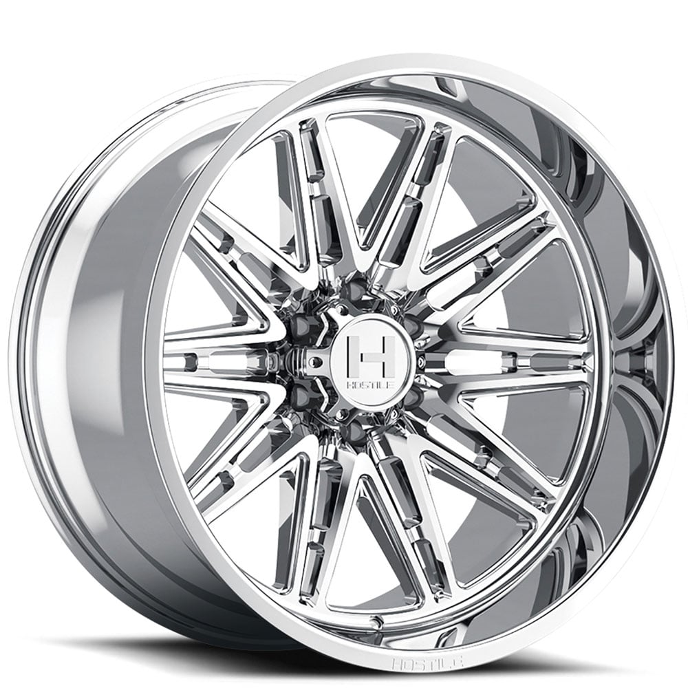 20 Hostile Wheels H126 Maniac Chrome Off Road Rims Hst100 1