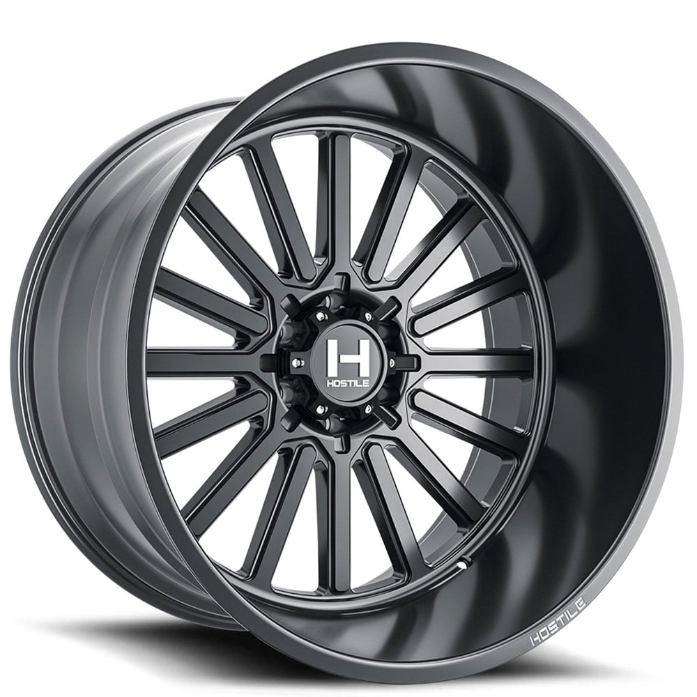 20 Hostile Wheels H127 Titan Satin Black Off Road Rims Hst102 1