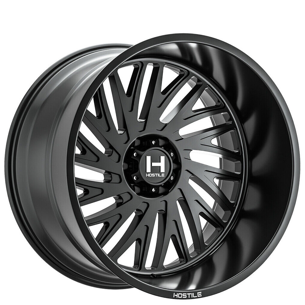 20 Hostile Wheels H131 Syclone Satin Black Off Road Rims Hst111 1