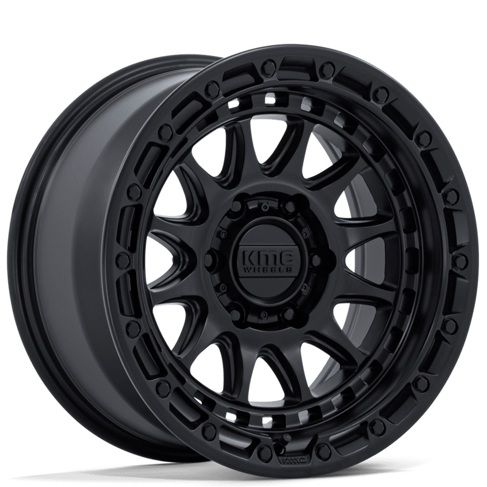 17" KMC Wheels KM556 Crux Blackout Off-Road Rims