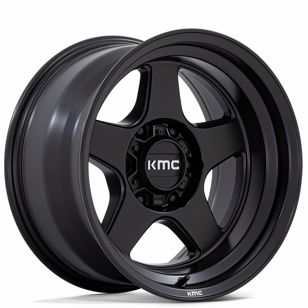 17" KMC Wheels KM728 Lobo Matte Black OffRoad Rims KMC1961