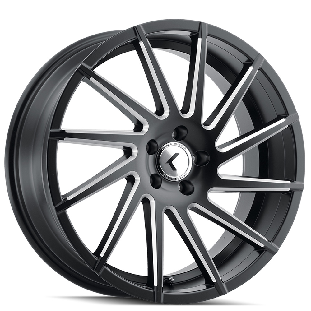 18" Kraze Wheels 181 Spinner Satin Black Milled Rims KRZ0261