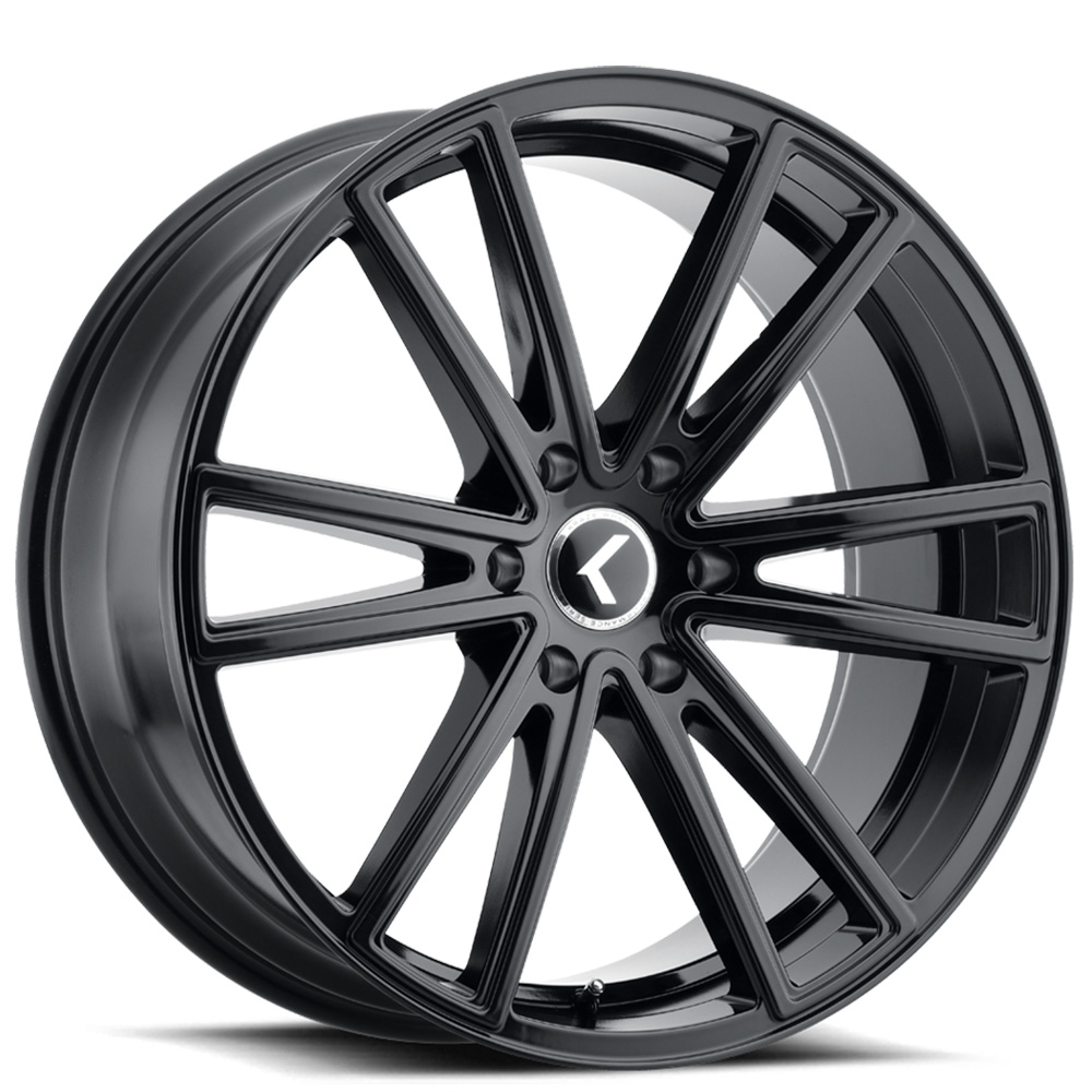 22" Kraze Wheels KR190 Lusso Gloss Black Rims