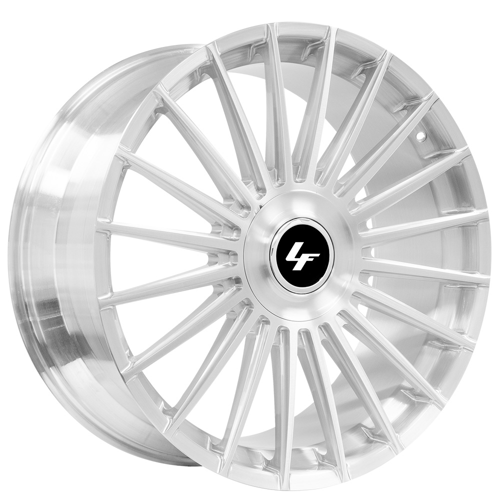 22" Lexani Forged Wheels LM-01 Brushed Silver Monoblock Forged Rims