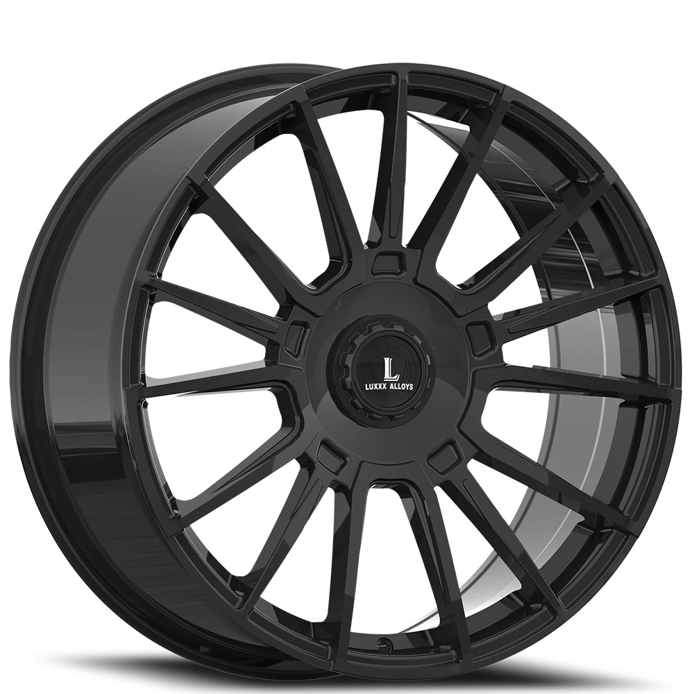 20" Luxxx Alloys Wheels Lux58 Gloss Black Rims
