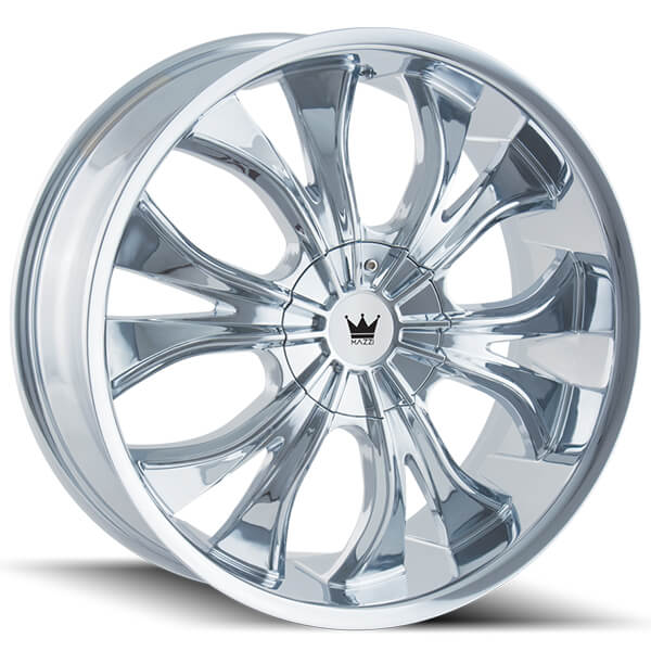 24 Mazzi Wheels Hustler 342 Chrome Rims Maz015 4 6204