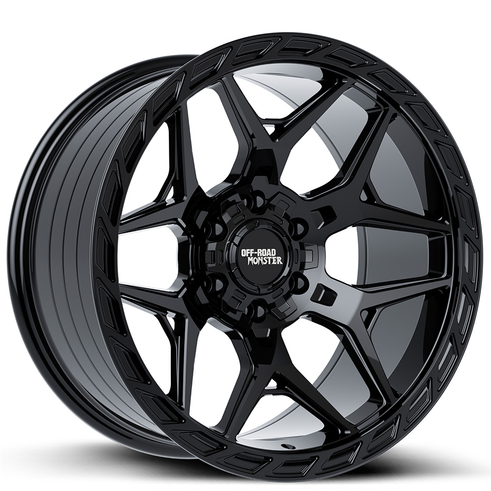 20" Off Road Monster Wheels M40 Flat Black Flow Formed Rims
