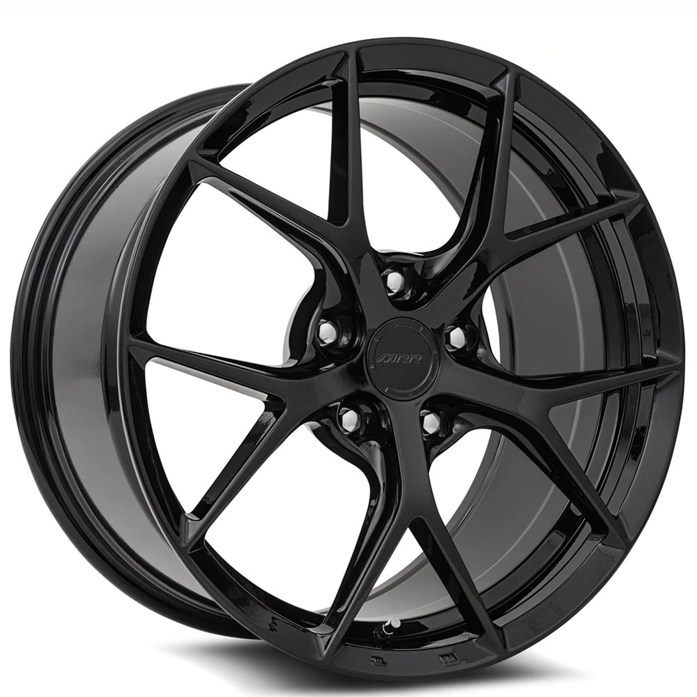 21" Staggered MRR Wheels FS06 Black Flow Formed Rims