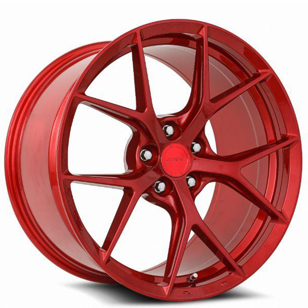 19/20" MRR Wheels FS06 Candy Red Flow Formed Corvette Rims 