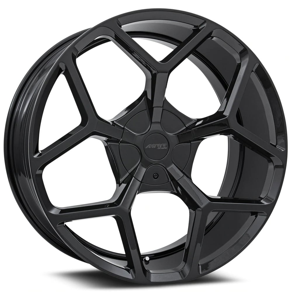22" MRR Wheels T228 Gloss Black Rims 