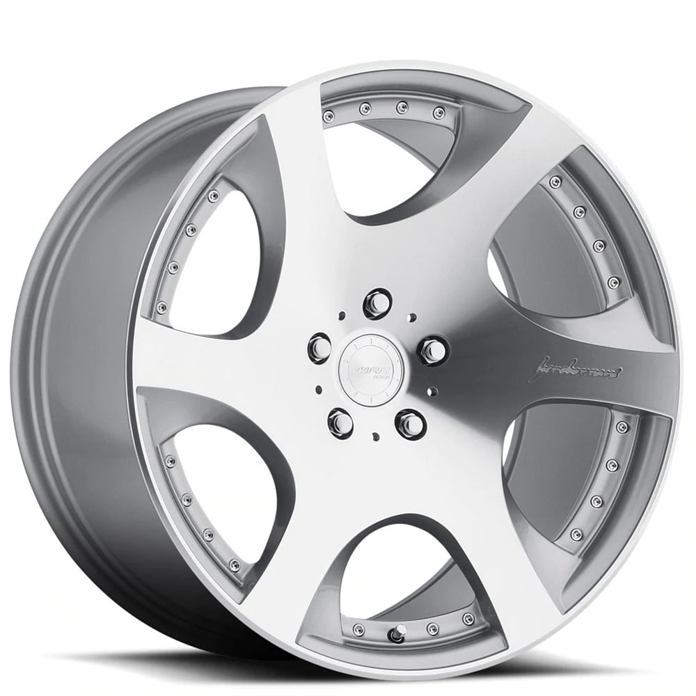 20" Staggered MRR Wheels VP3 Silver with Machined Face Rims 