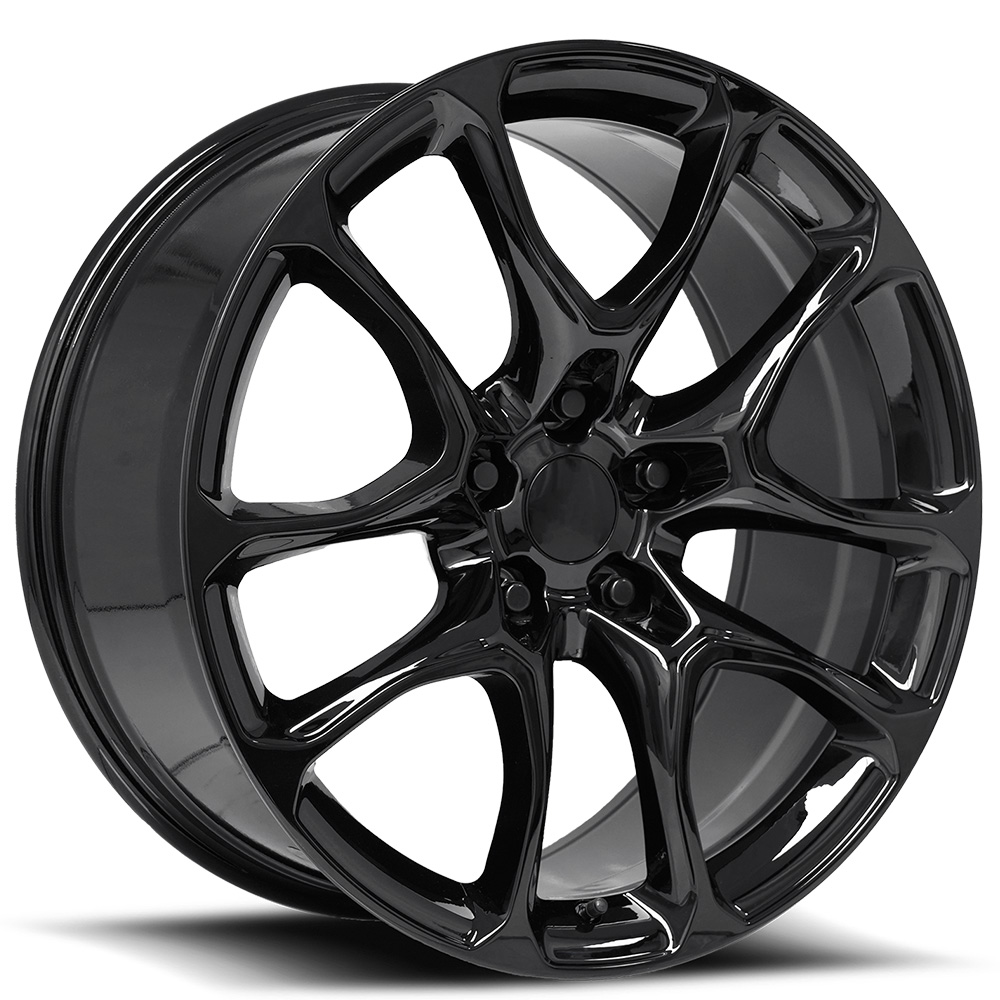 20" Dodge Durango SRT Wheels FR 551F Gloss Black Flow Formed OEM Replica Rims