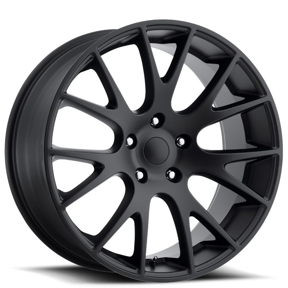 20" Jeep Hellcat Wheels FR 70 Satin Black OEM Replica Rims