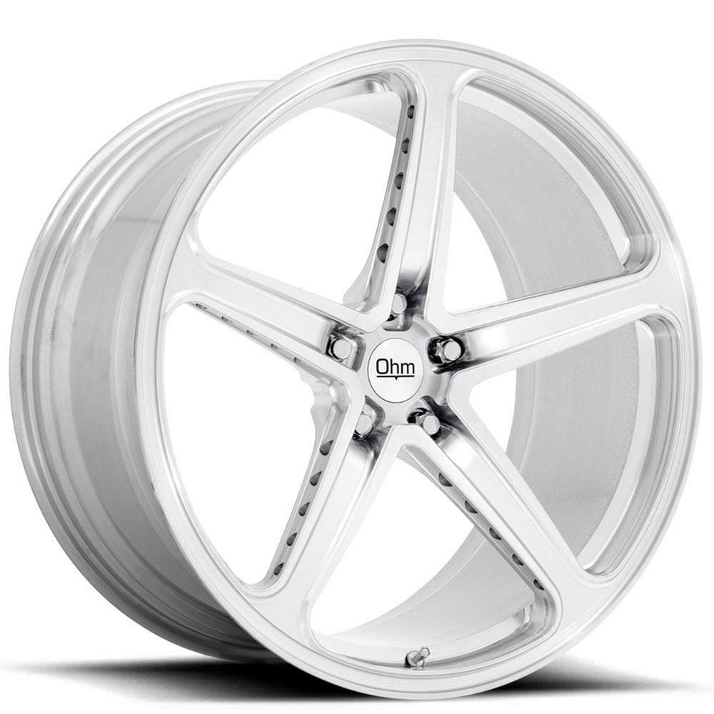 21" Ohm Wheels Amp Machined Silver Forged Monoblock Rims