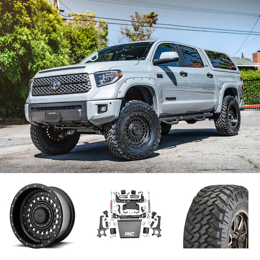 2018 Toyota Tundra 20x9" Wheels + Tires + Suspension Package Deal #PKG063