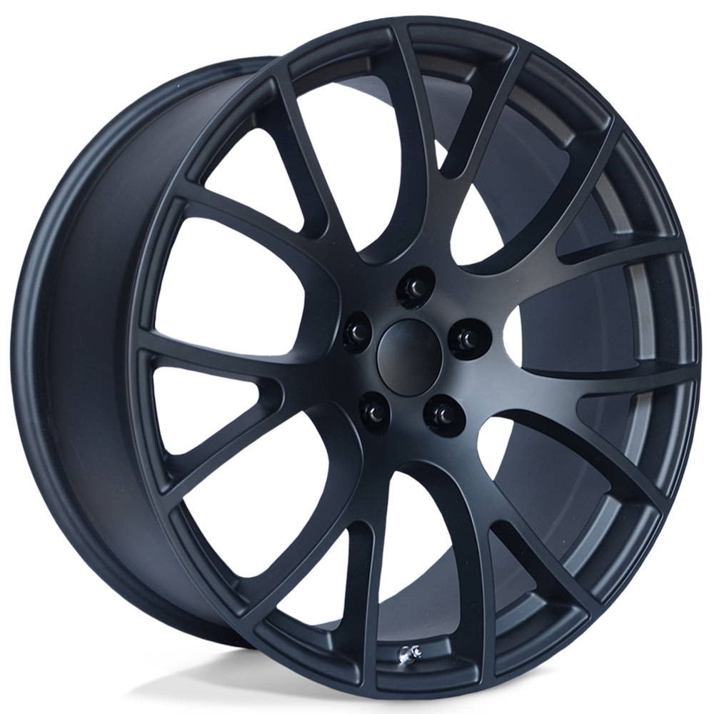 22" Performance Replicas Wheels PR161 Matte Black Rims