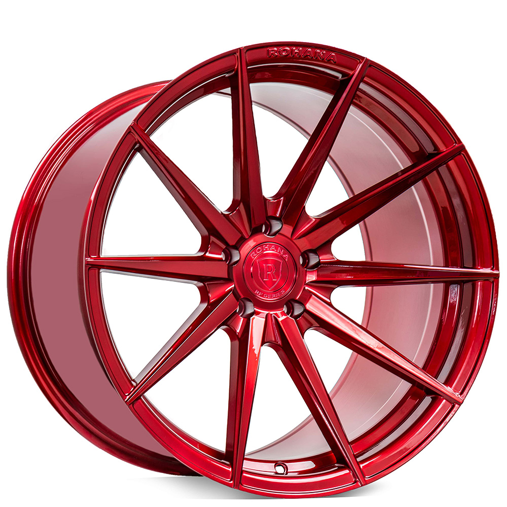 Staggered Wheels RFX1 Gloss Red Rims #RH020-2