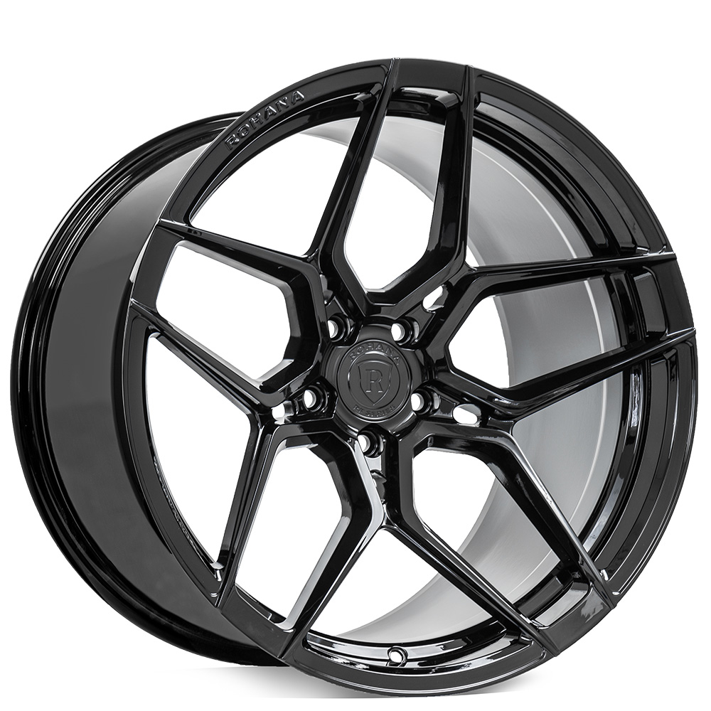 19/20" Rohana Wheels RFX11 Gloss Black Corvette Flow Formed Rims 