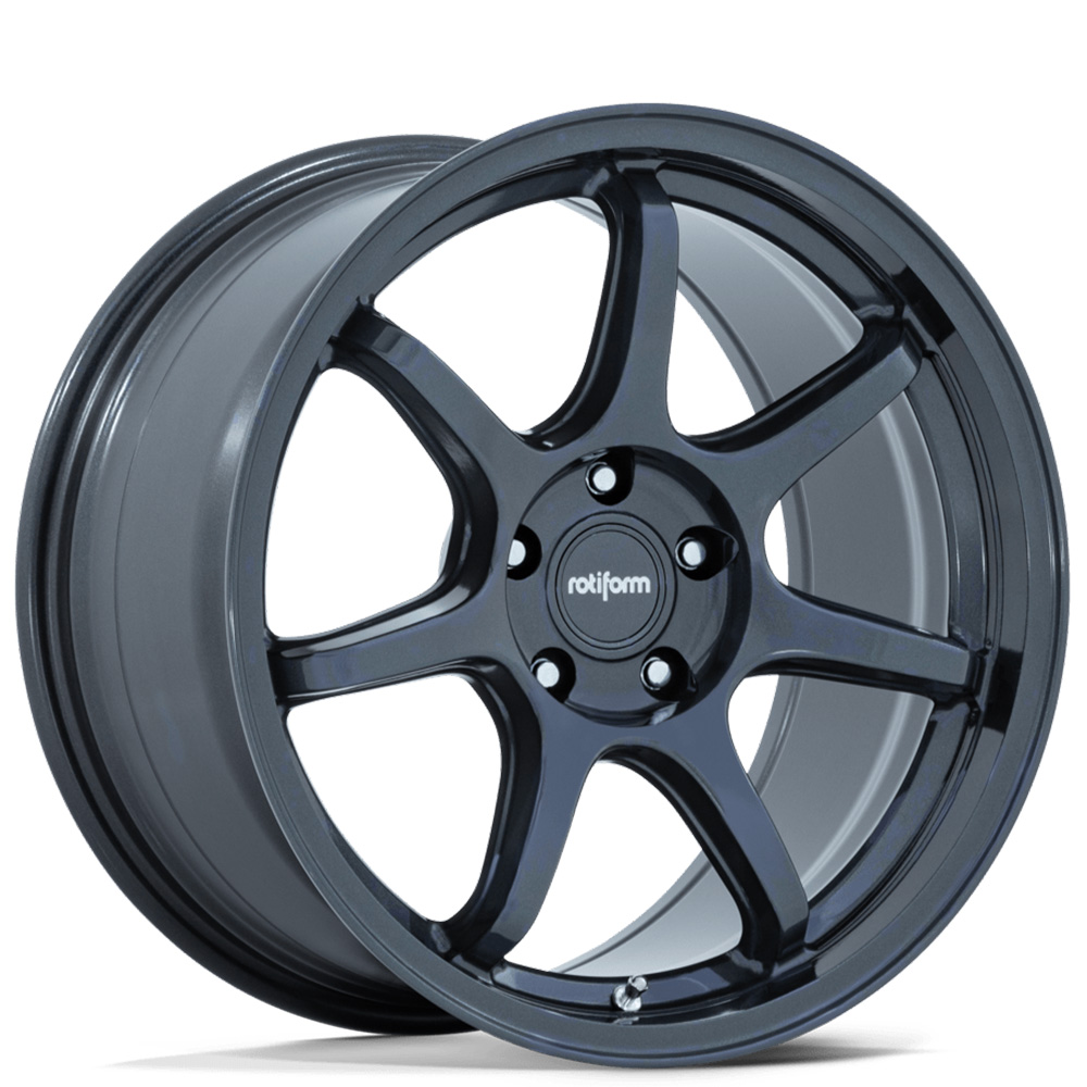 18" Rotiform Wheels RC208 BPU Gloss Blue Gray Flow Formed Rims 