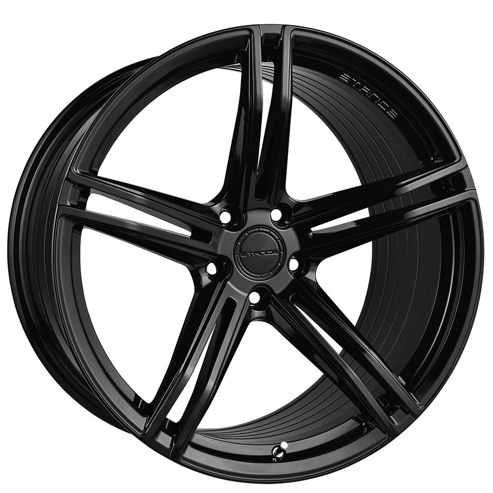 19/20" Stance Wheels SF08 Gloss Black Corvette Flow Formed Rims 