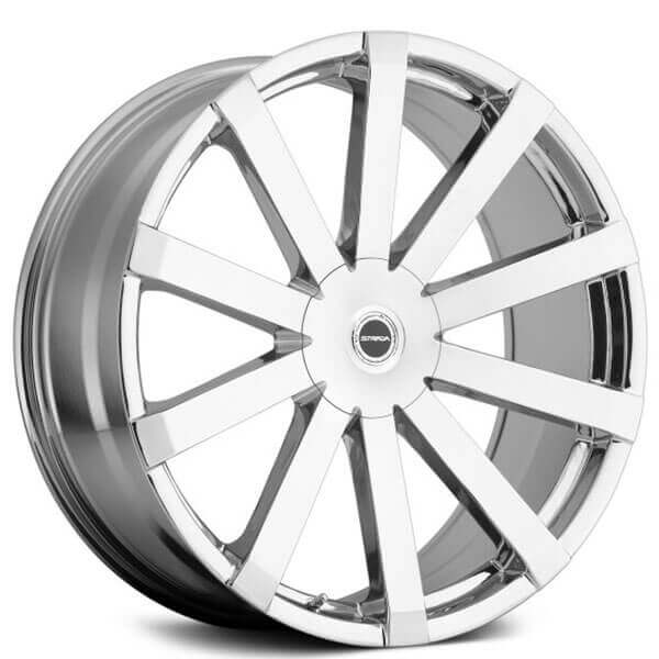 18" Strada Wheels Gabbia Chrome Rims