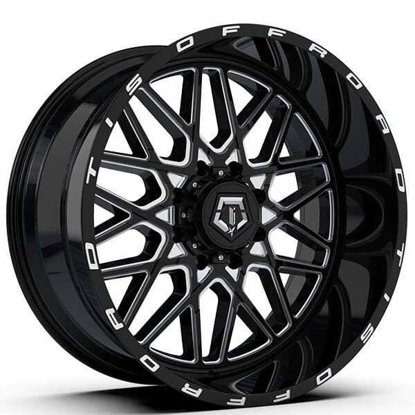 Tis Wheels Bm Gloss Black Milled Off Road Rims Tor