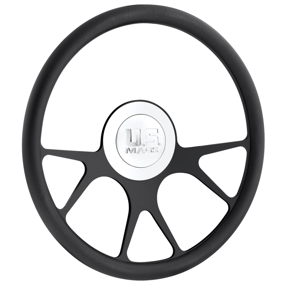 U.S. Mags Custom Steering Wheel PT1 Half-Cut Matte Black