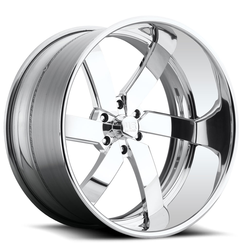 18" U.S. Mags Forged Wheels Torque 6 US721 Polished Tuckin Series Rims