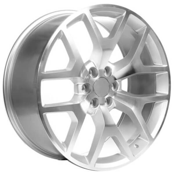 24" GMC Sierra Wheels 288 Silver OEM Replica Rims 