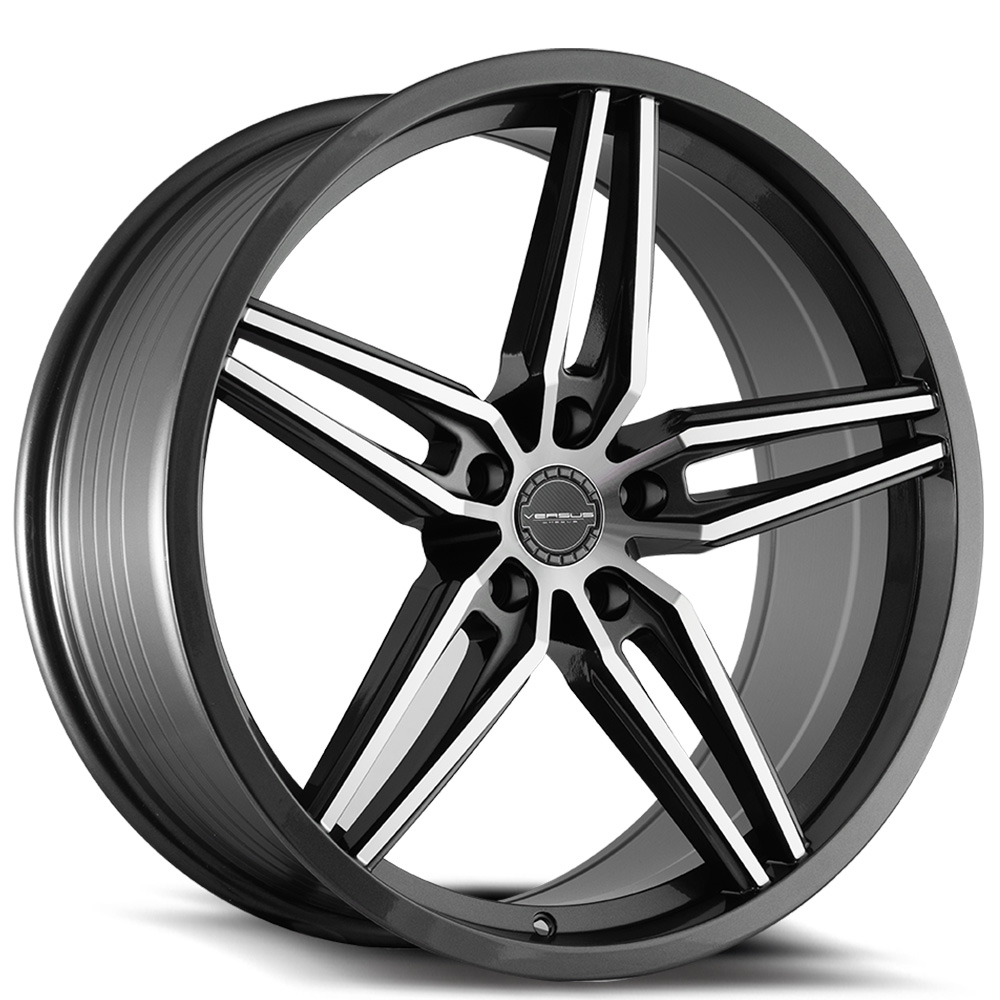 17" Versus Wheels VS44 Graphite Machined Rims