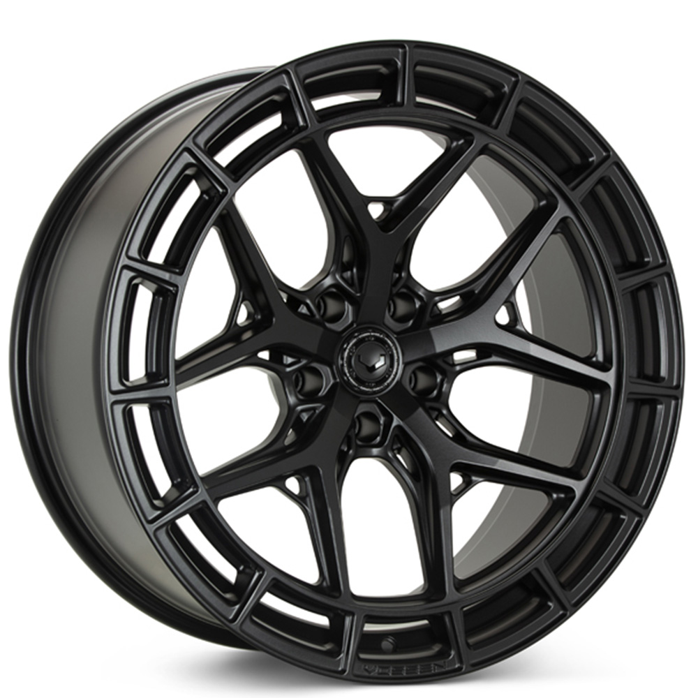 21" Vossen Wheels HFX-1 Satin Black 5-Lugs Corvette Rims