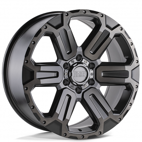 17" Black Rhino Wheels Wanaka Matte Gunmetal with Brushed Face and Gunmetal Tint Off-Road Rims