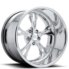 28" U.S. Mags Forged Wheels Cartel 5 US410 Polished Tuckin Series Rims