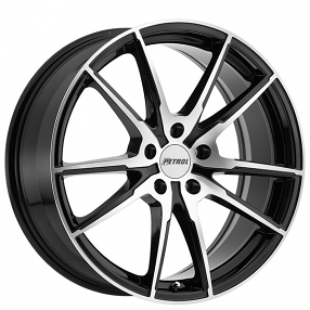 19" Petrol Wheels P2B Gloss Black With Machined Face Rims #PTL011-5