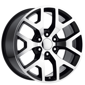 22" Performance Replicas Wheels PR169 Gloss Black with Machined Spokes Rims