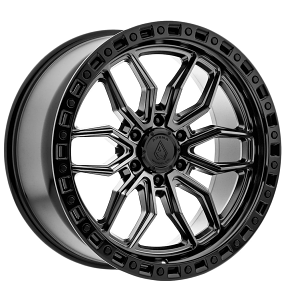 17" Arena Wheel Co A109 Hustle Satin Gunmetal Center with Satin Black Lip 6-Lug Off-Road Rims