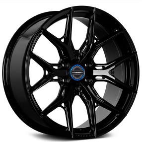 22" Vossen Wheels HF6-4 Gloss Black 6-Lugs Rims