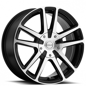 16" Raceline Wheels 145M Encore Gloss Black with Machined Face Rims 