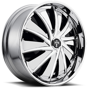 26" Dub Forged Wheels S712 Cutta Chrome Spinner Rims