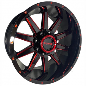 Fuel Wheels D616 Contra Matte Black Milled Off-Road Rims