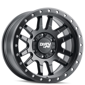 17" Dirty Life Wheels Canyon Pro 9309 Matte Black with Black Lip Off-Road Rims