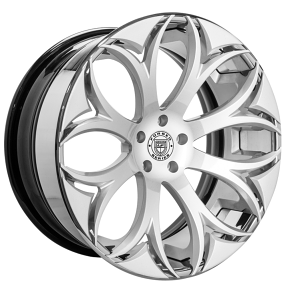 19/20" Lexani Forged Wheels LZ-773 Atom Brushed Face with Chrome Lip Rims 