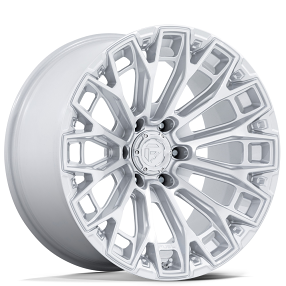 18" Fuel Wheels FC882 Trax Gloss Silver with Machined Face Off-Road Rims