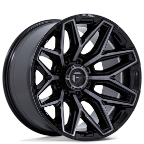 20" Fuel Wheels FC854 Flux 8 Gloss Black Brushed with Gray Tint Off-Road Rims