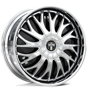 24" Dub Forged Wheels S833 Trikk Chrome Spinner Rims